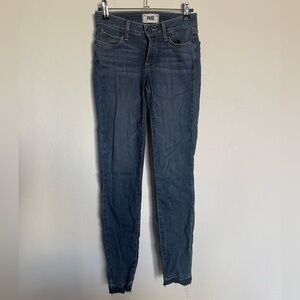 PAIGE Women's Dark Blue Skinny Jeans